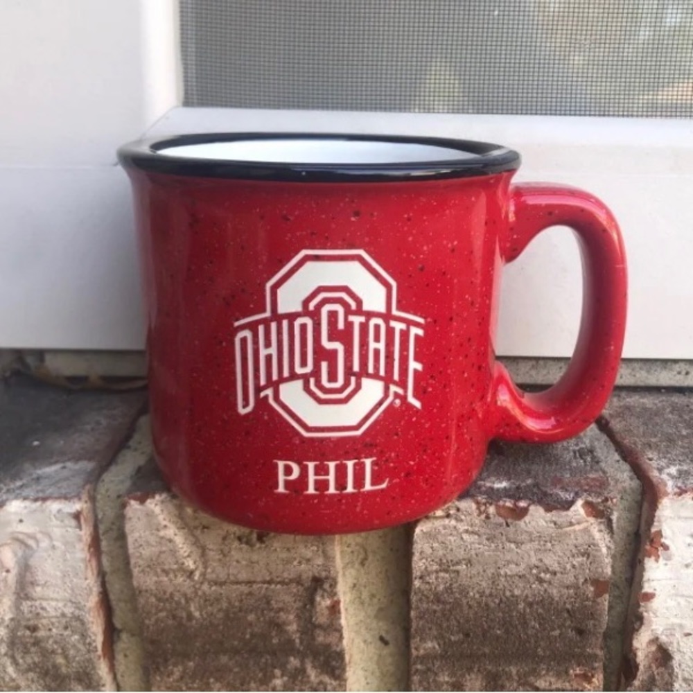 OHIO STATE BUCKEYES Ceramic Campfire Coffee/Soup Mug (14 oz.) - “PHIL”